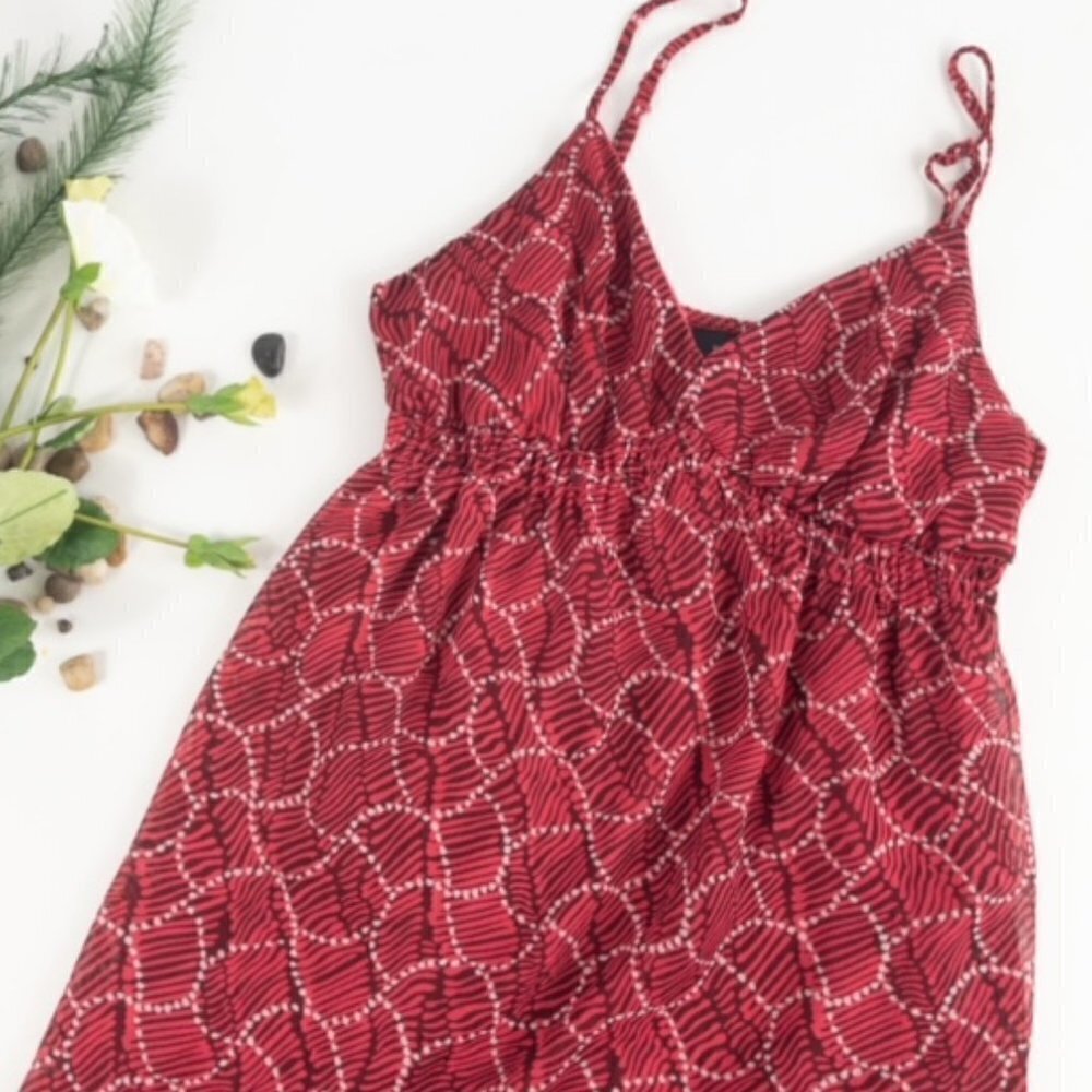 Mossimo Red Spaghetti Strap Dress, Size: S